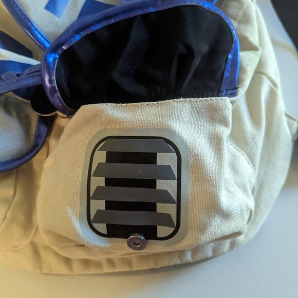 NWT R2-D2 Hot Topic Disney Backpack Star Wars Droid Blue Canvas R2D2 Collectible - Picture 5 of 11